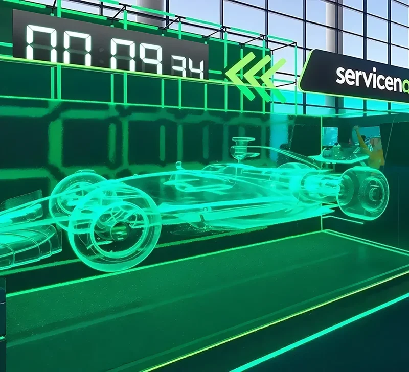 ServiceNow × Aston Martin: 3d experiential design & event visualization by Frederico Phillips
