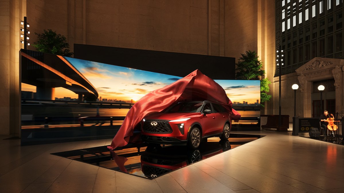 INFINITI QX80: Grand Central: experiential & event 3d visualization by Frederico Phillips
