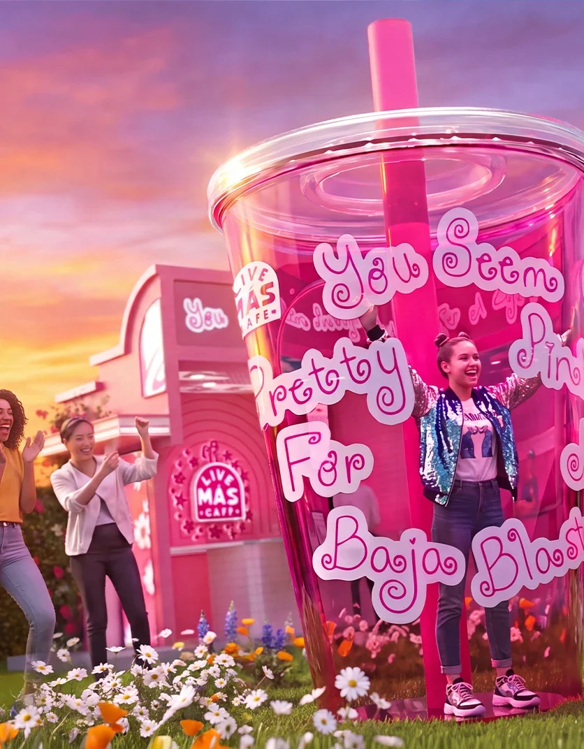 Taco Bell: Live Más Café: experiential & event 3d visualization by Frederico Phillips
